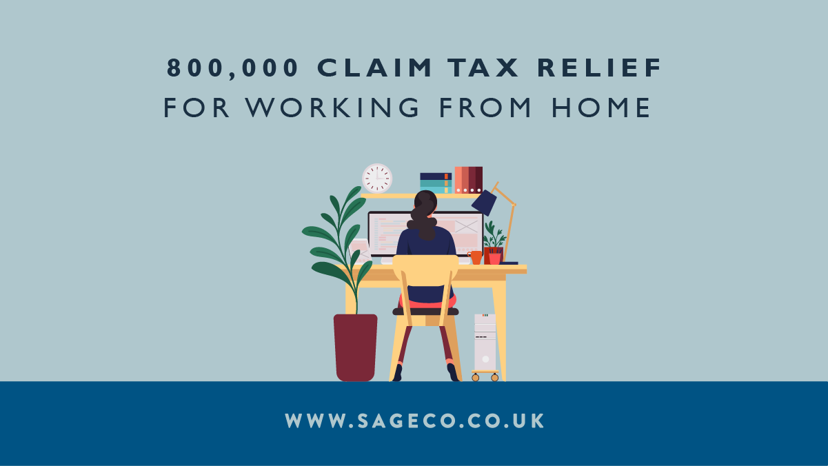 800,000 claim tax relief for working from home Sage